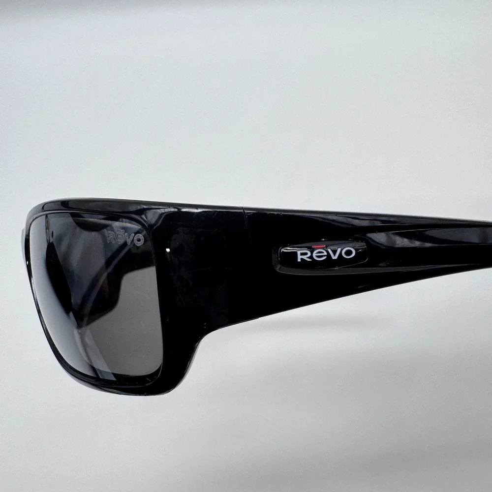 Revo Heading-Mason Sunglasses Vntge 59mm Black Polarized Wrap Around RE 4058X 01